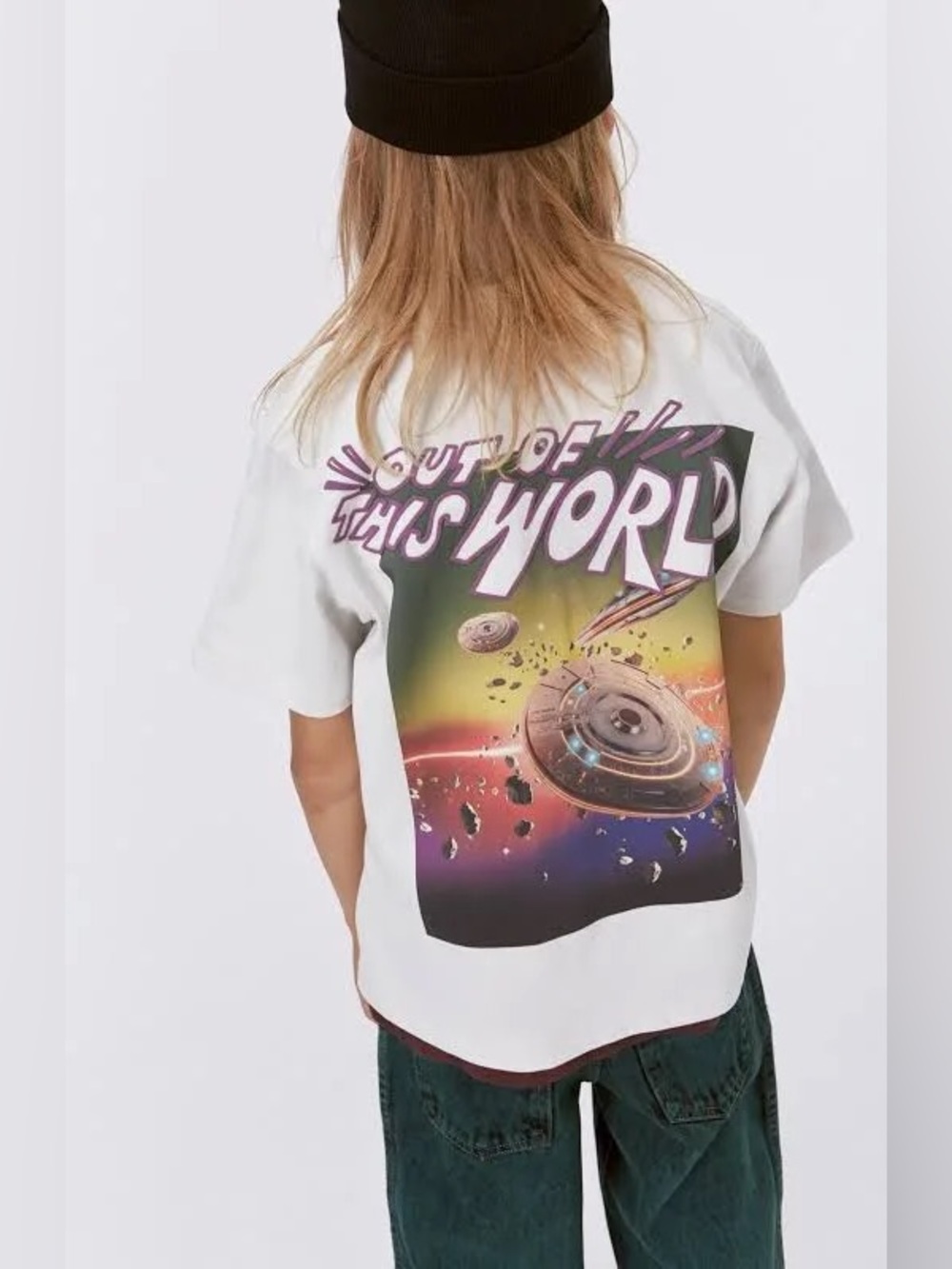 Molo Boys Rodney UFO Graphic Tee | size 116cm / 6 years